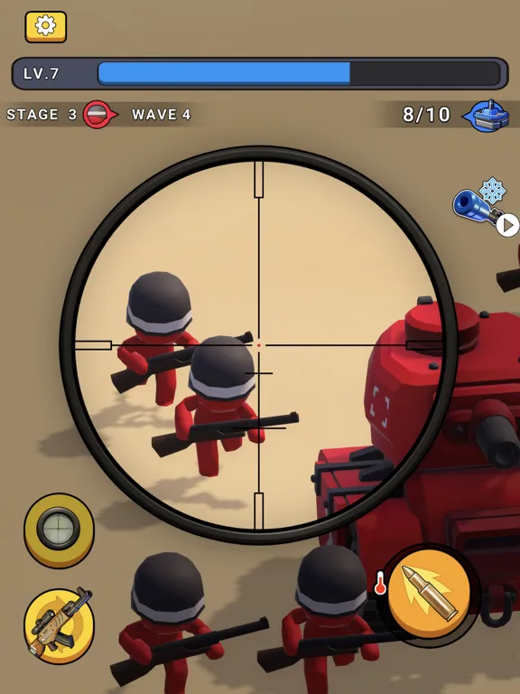 Snipe Gun War : Defense Beach iPad  স্ক্রিনশট