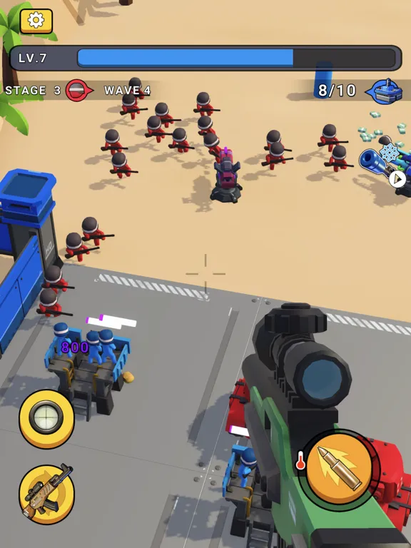 Snipe Gun War : Defense Beach iPad  স্ক্রিনশট