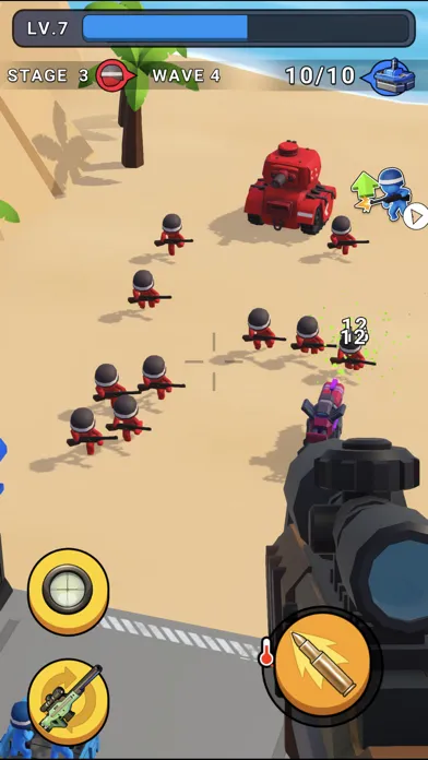 Snipe Gun War : Defense Beach স্ক্রিনশট