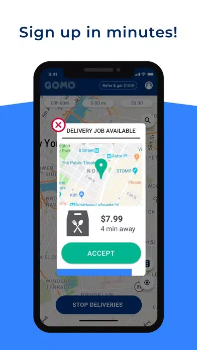 Gomo: Delivery and Rideshare スクリーンショット