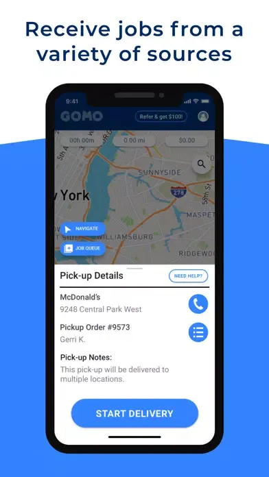 Gomo: Delivery and Rideshare スクリーンショット
