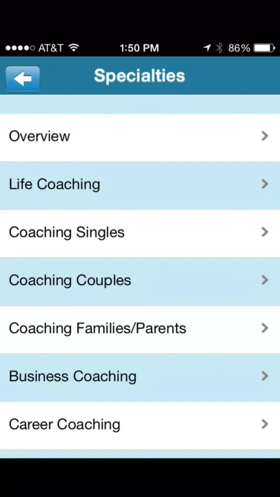 Zrzuty ekranu The Coach Resource Portal