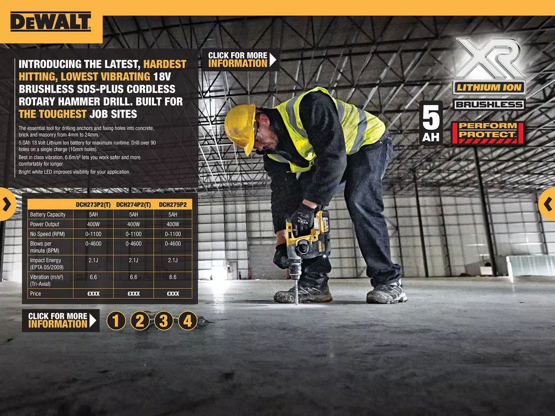 ภาพหน้าจอของ DEWALT News iPad 