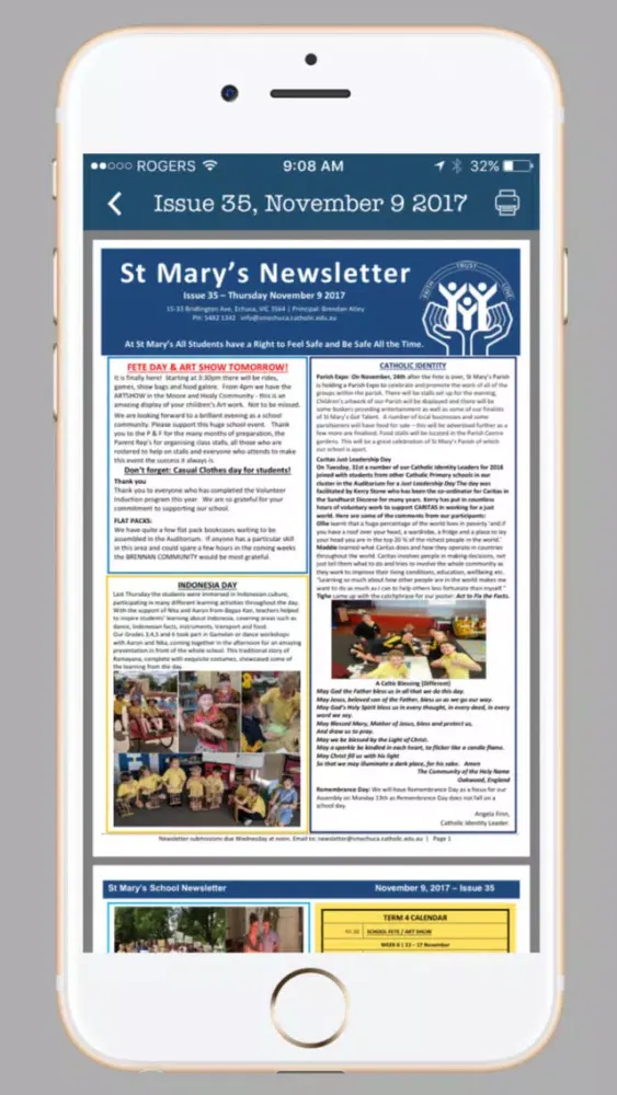 St Mary's Echuca سکرین شاٹس