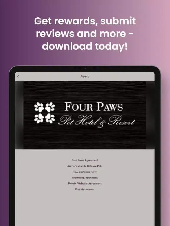 ภาพหน้าจอของ Four Paws Pet Hotel & Resort iPad