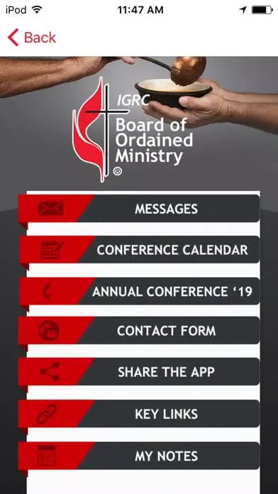 Captures d'écran de IGRC Brd of Ordained Ministry