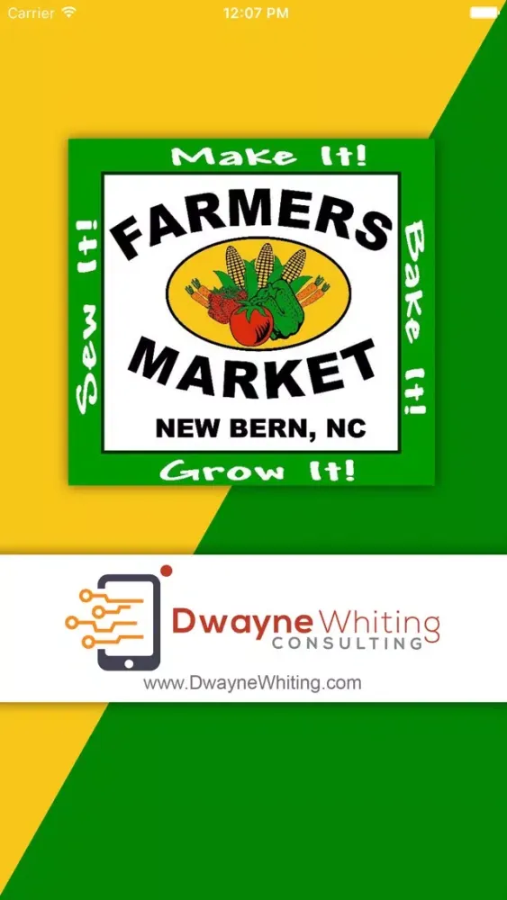 Capturas de tela do NB Farmers Market