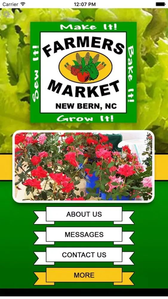 Capturas de tela do NB Farmers Market
