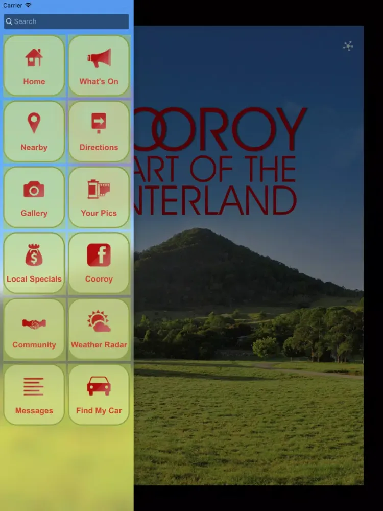 ภาพหน้าจอของ The Cooroy App iPad 