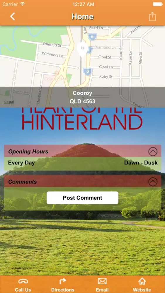 ภาพหน้าจอของ The Cooroy App