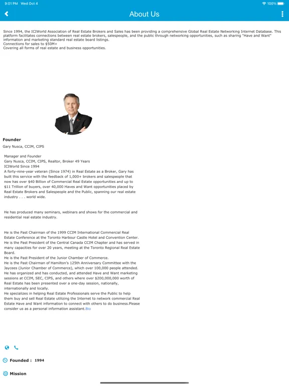 ICIWorld Global Real Estate iPad  スクリーンショット