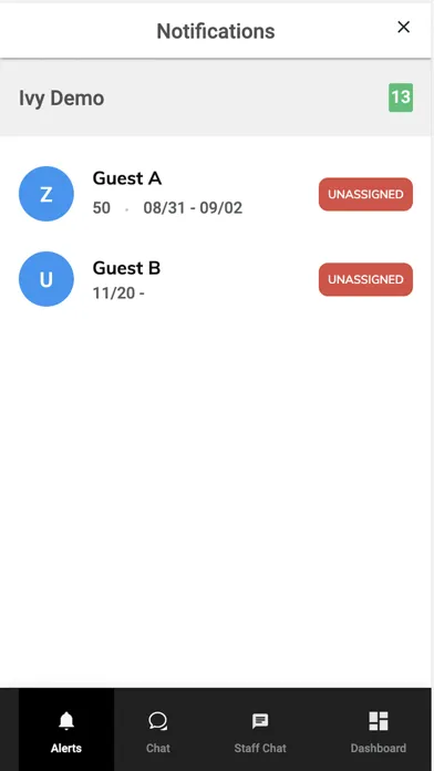 Скриншоты Ivy Staff Chat App