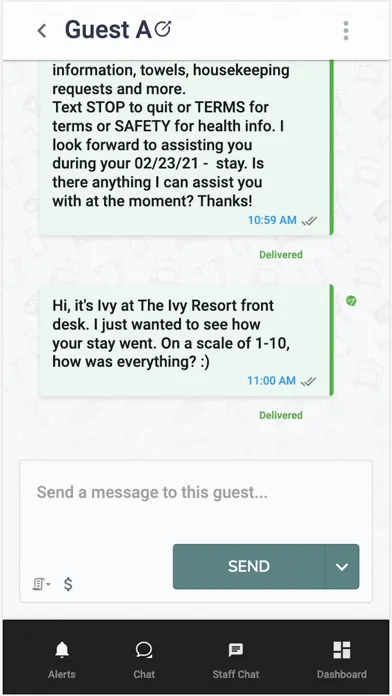Скриншоты Ivy Staff Chat App