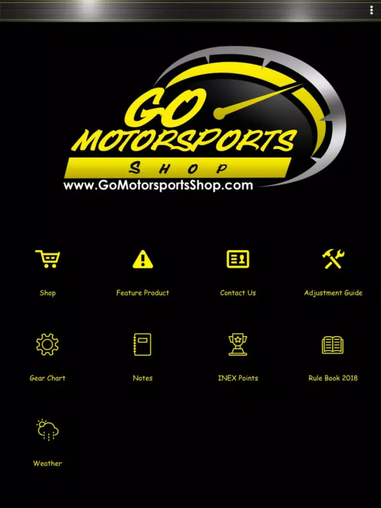 Screenshot di Go Motorsports Shop iPad 
