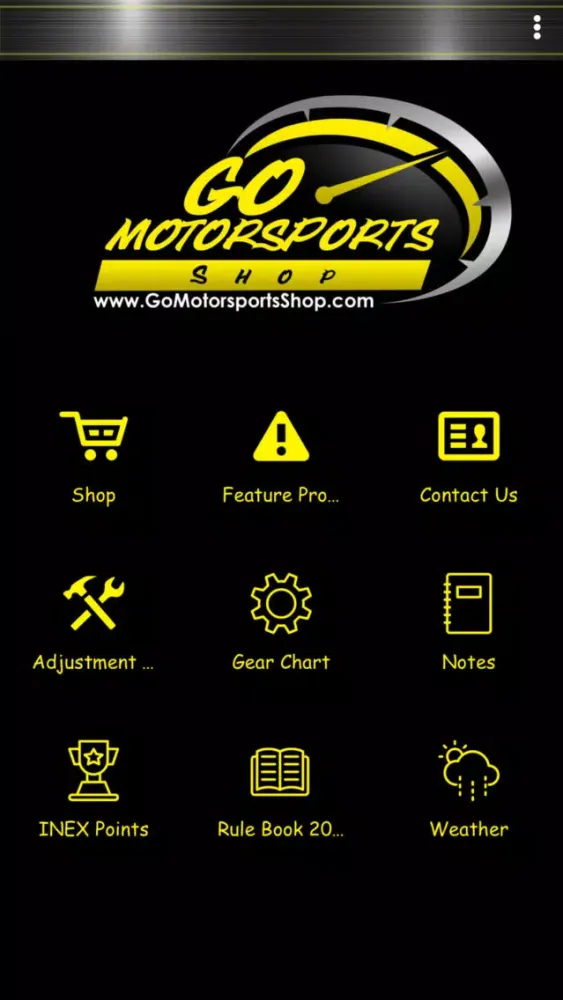 Screenshot di Go Motorsports Shop