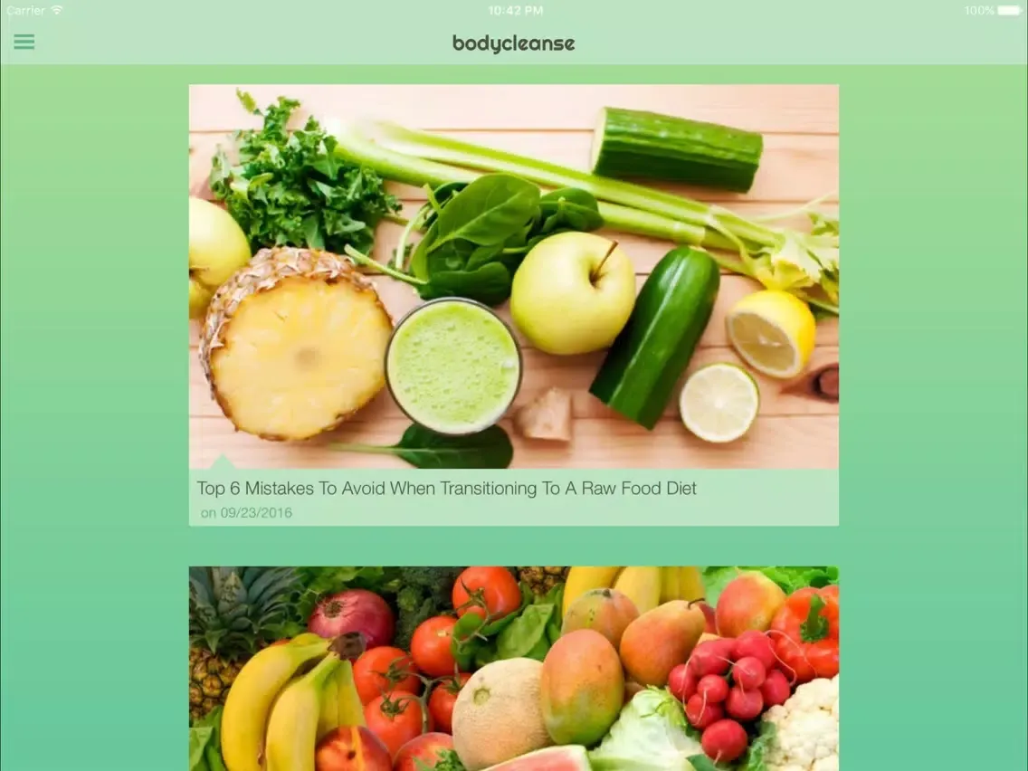 Tangkapan skrin Body Cleanse: simple way to detox you body iPad 