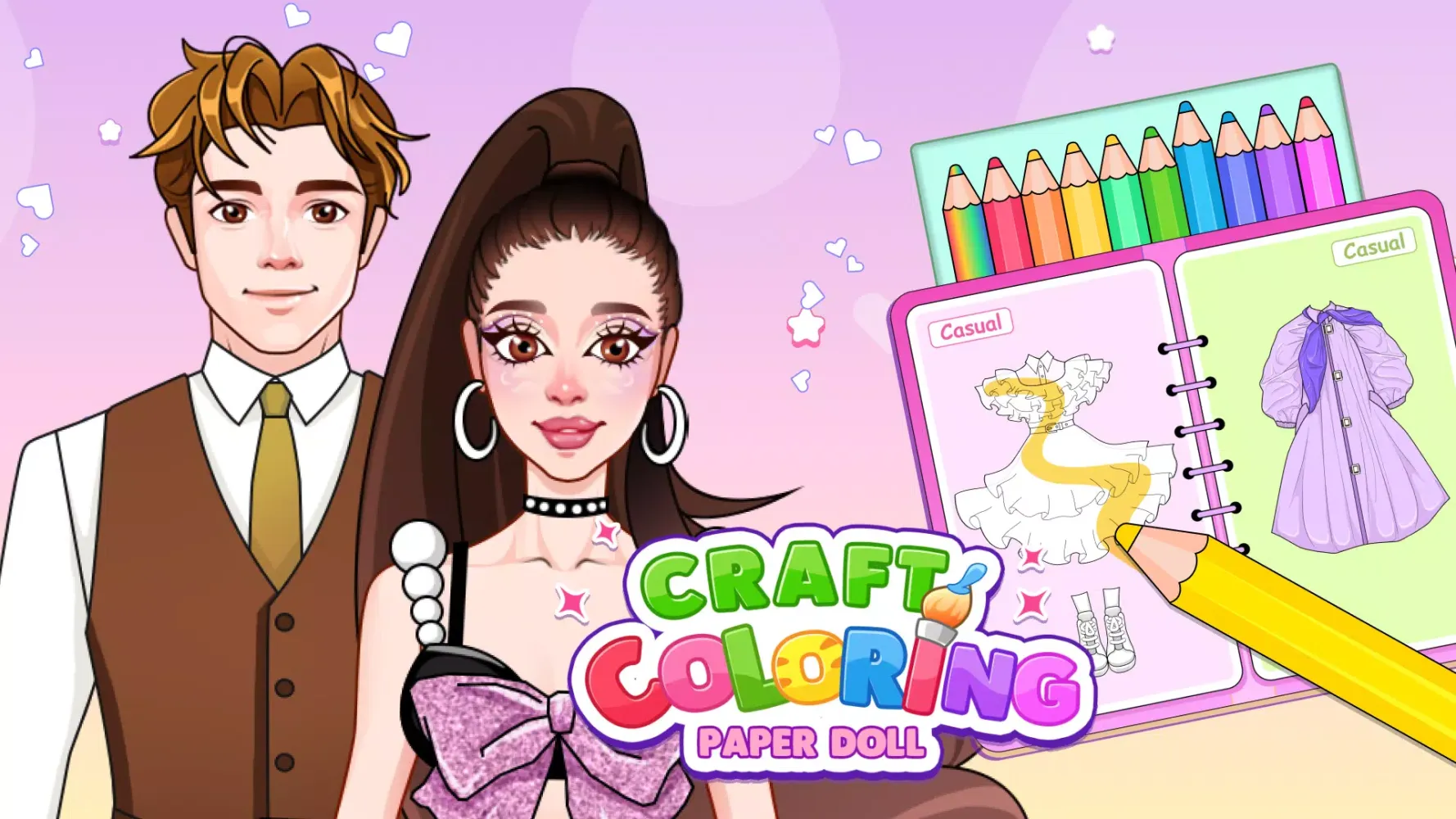 Coloring Crafts: Paper Dolls Screenshots