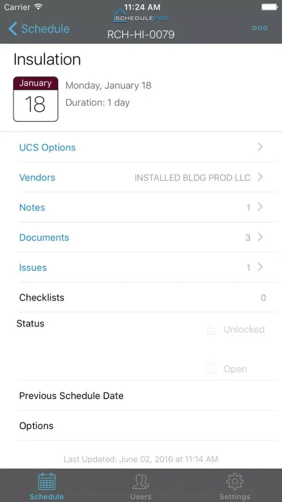 Captures d'écran de SchedulePro Mobile