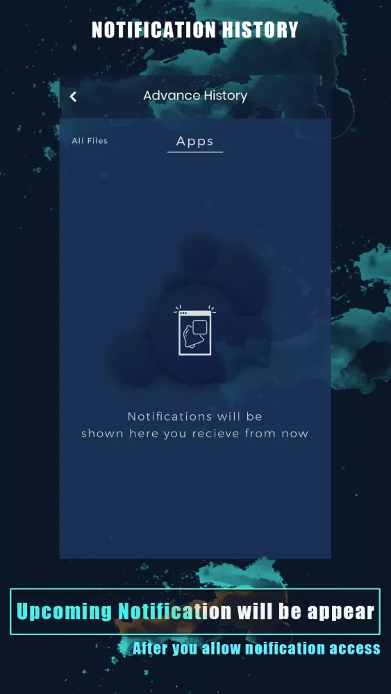 Notification History Screenshots