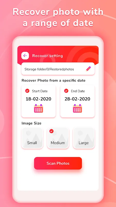 Photo recovery Screenshots