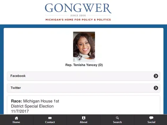 Capturas de tela do 2020 Michigan Elections iPad 