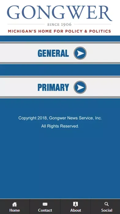 Capturas de tela do 2020 Michigan Elections