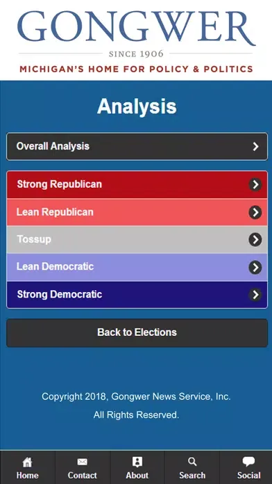 Capturas de tela do 2020 Michigan Elections