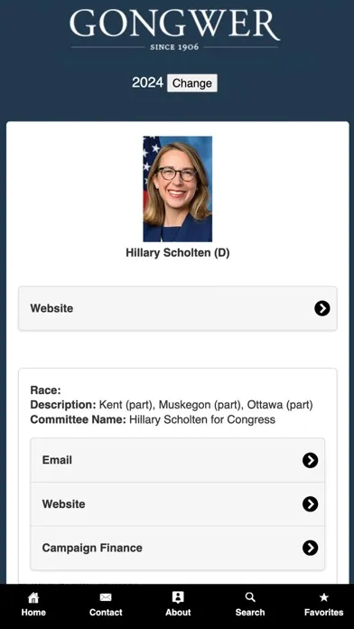 Capturas de tela do Michigan Elections