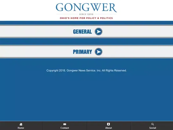 Capturas de tela do 2020 Ohio Elections iPad 