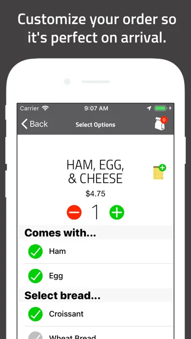 Captures d'écran de CAFEIN - Mobile Ordering