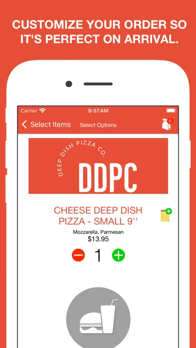 Capturas de tela do Deep Dish Pizza Co.