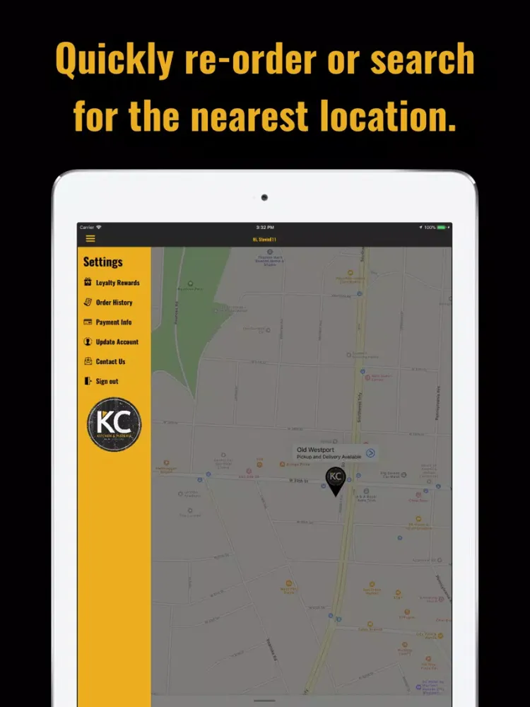 KC Kitchen & Pizzeria iPad  スクリーンショット
