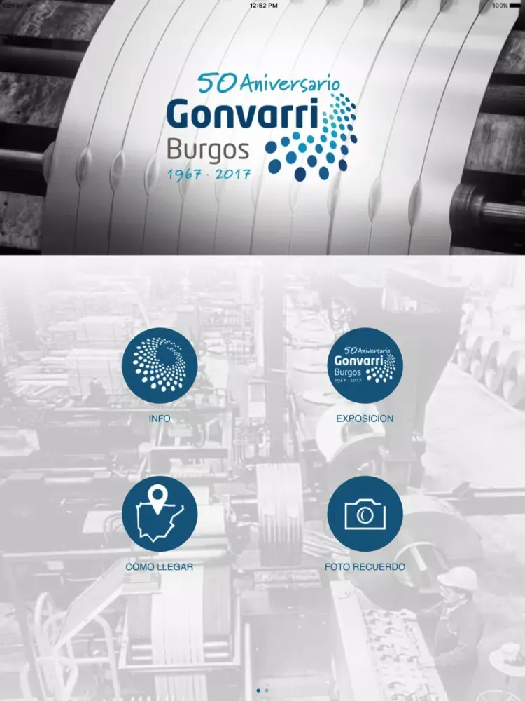Capturas de tela do Gonvarri Burgos 50 Aniversario iPad 