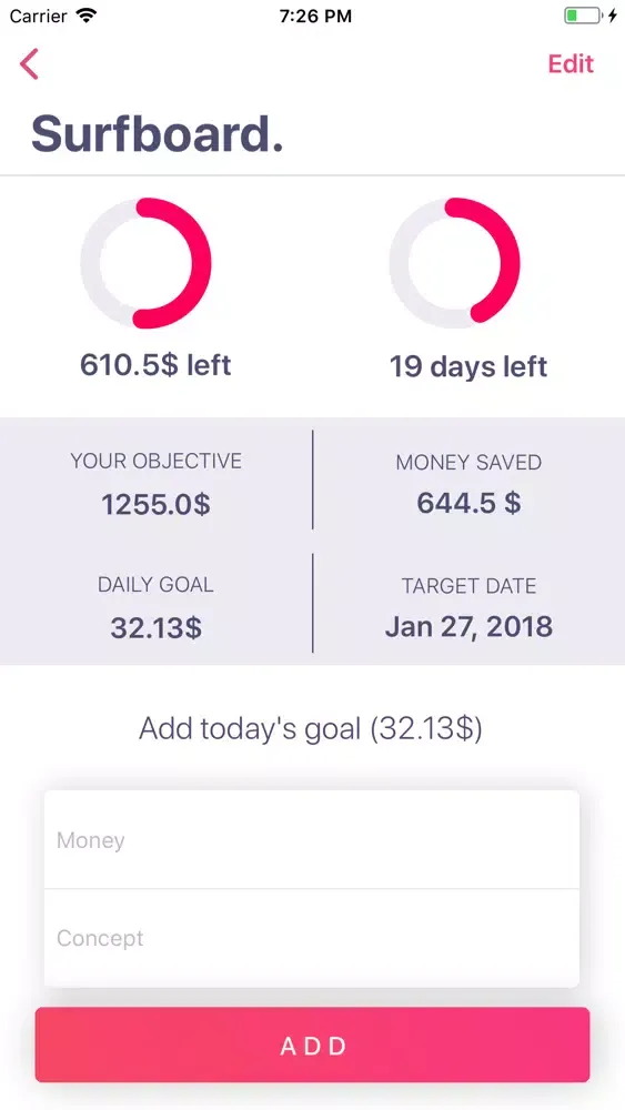 Captures d'écran de Save app - Save money easily