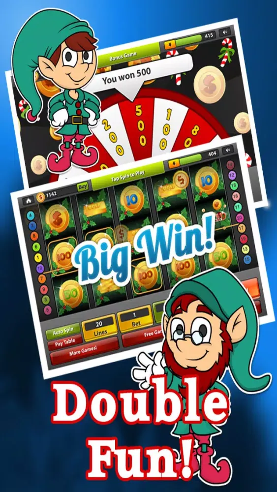 Zrzuty ekranu Santa’s Kettle of Gold Slots FREE – Spin the Holiday Bonus Casino Wheel , Big Win Payout Slot Machine