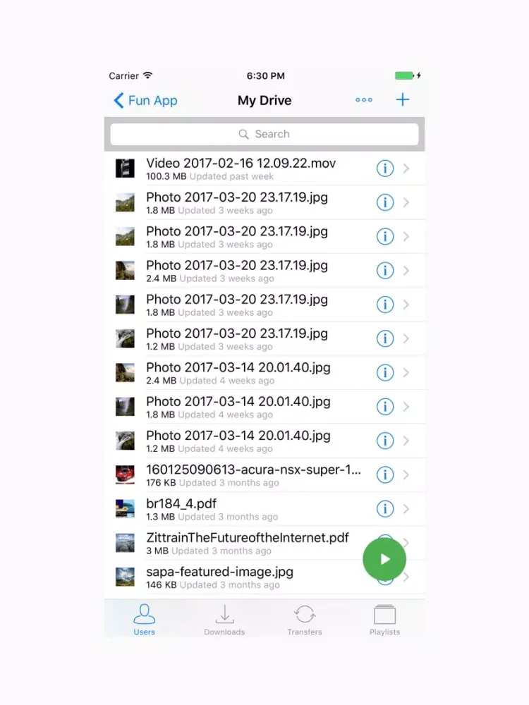 Screenshot di Cloud Player and File Manager iPad 