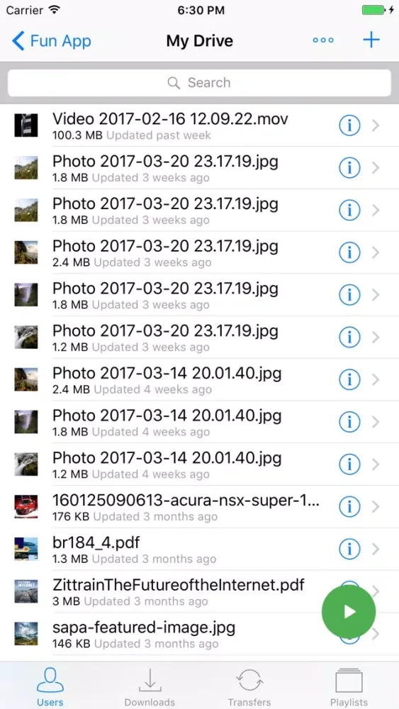 Screenshot di Cloud Player and File Manager