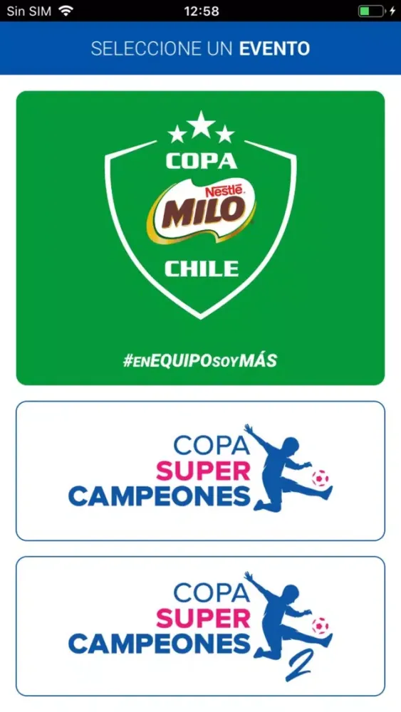 Copa Super Campeones應用截圖