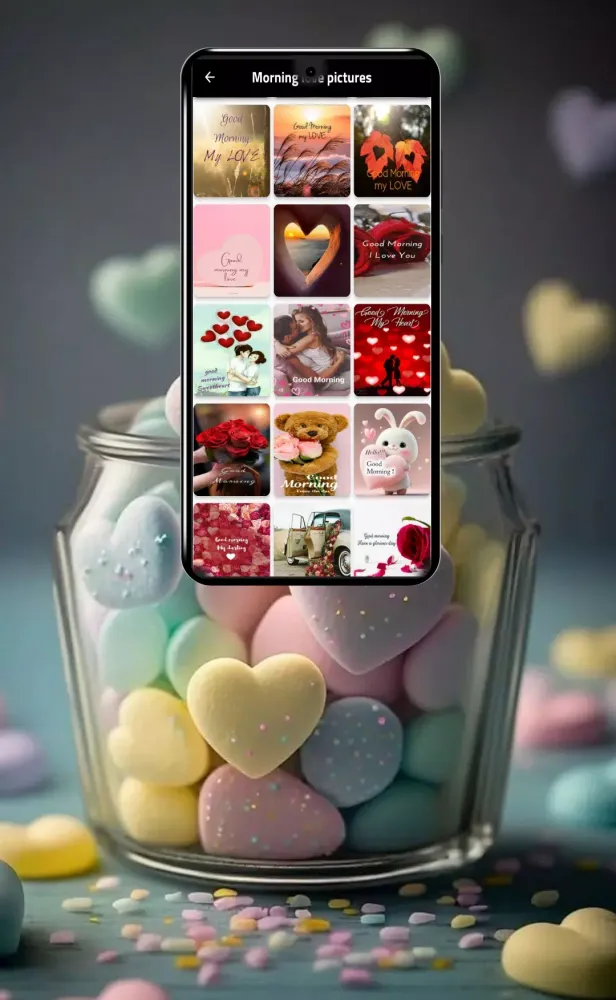 Captures d'écran de good evening love message