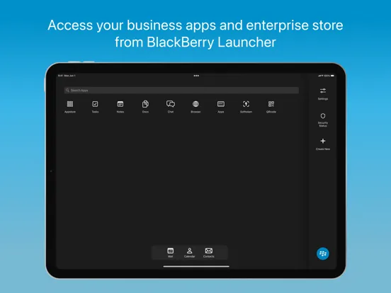 BlackBerry Work iPad 应用截图