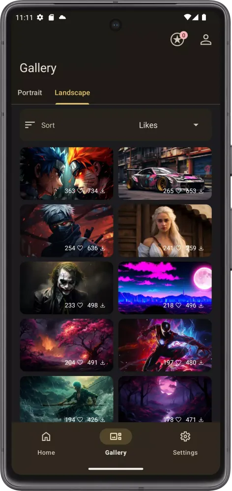 AI Wallpapers Ekran Görüntüleri