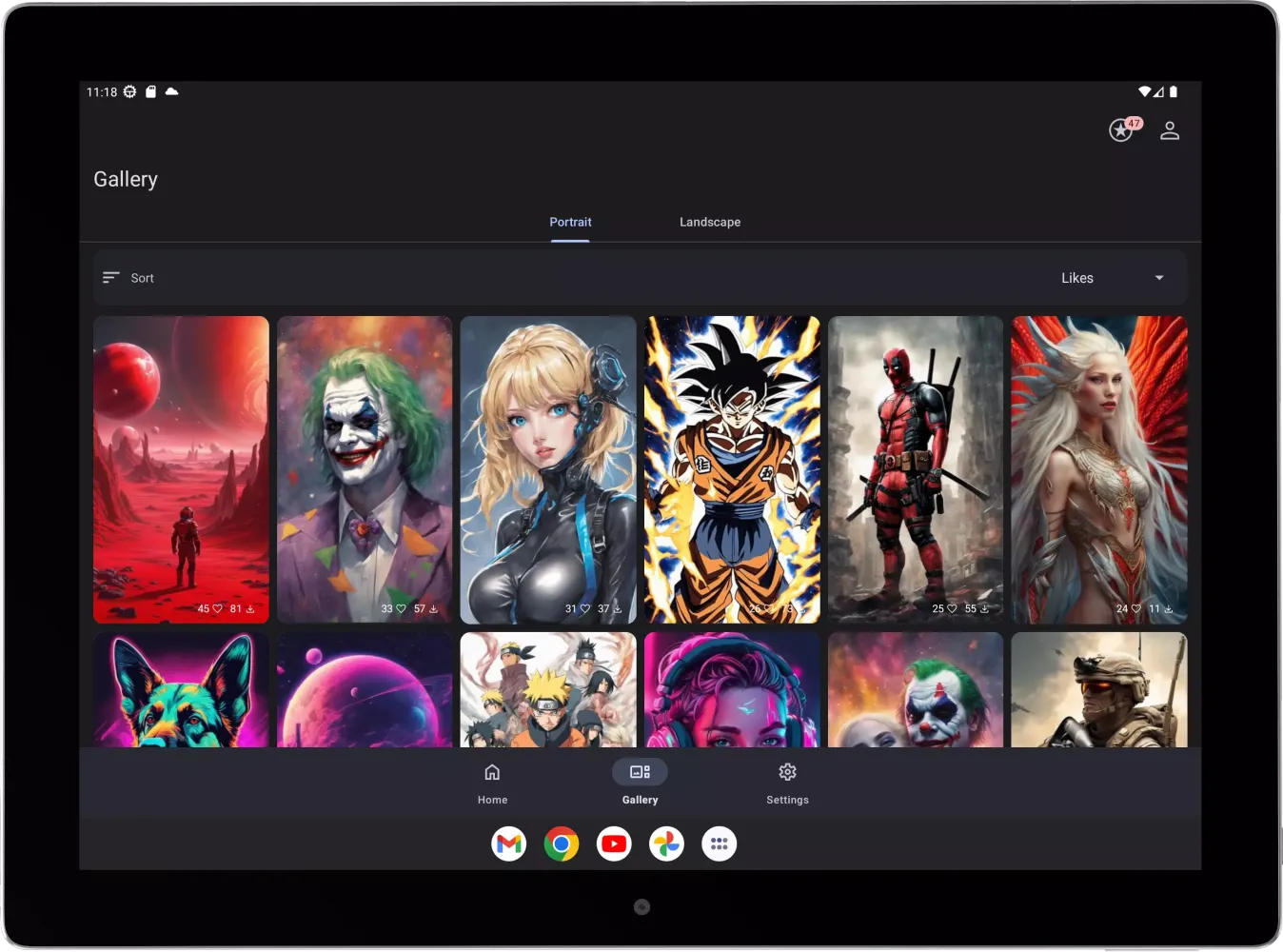 AI Wallpapers Ekran Görüntüleri