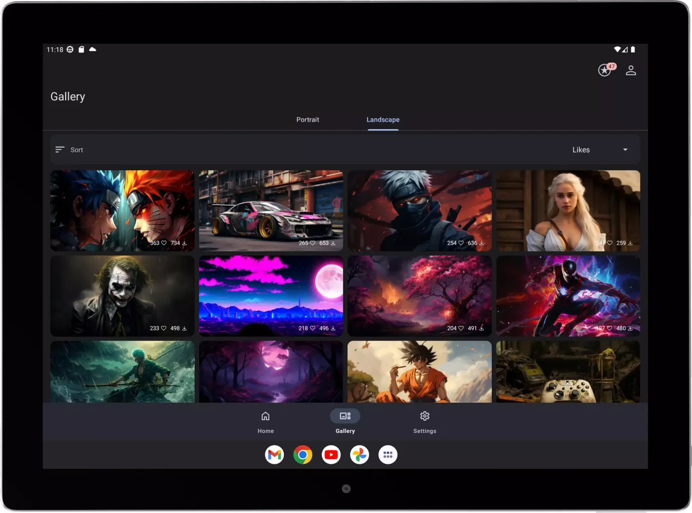 AI Wallpapers Ekran Görüntüleri