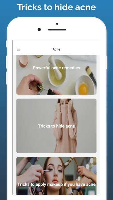 Tangkapan skrin Acne remover