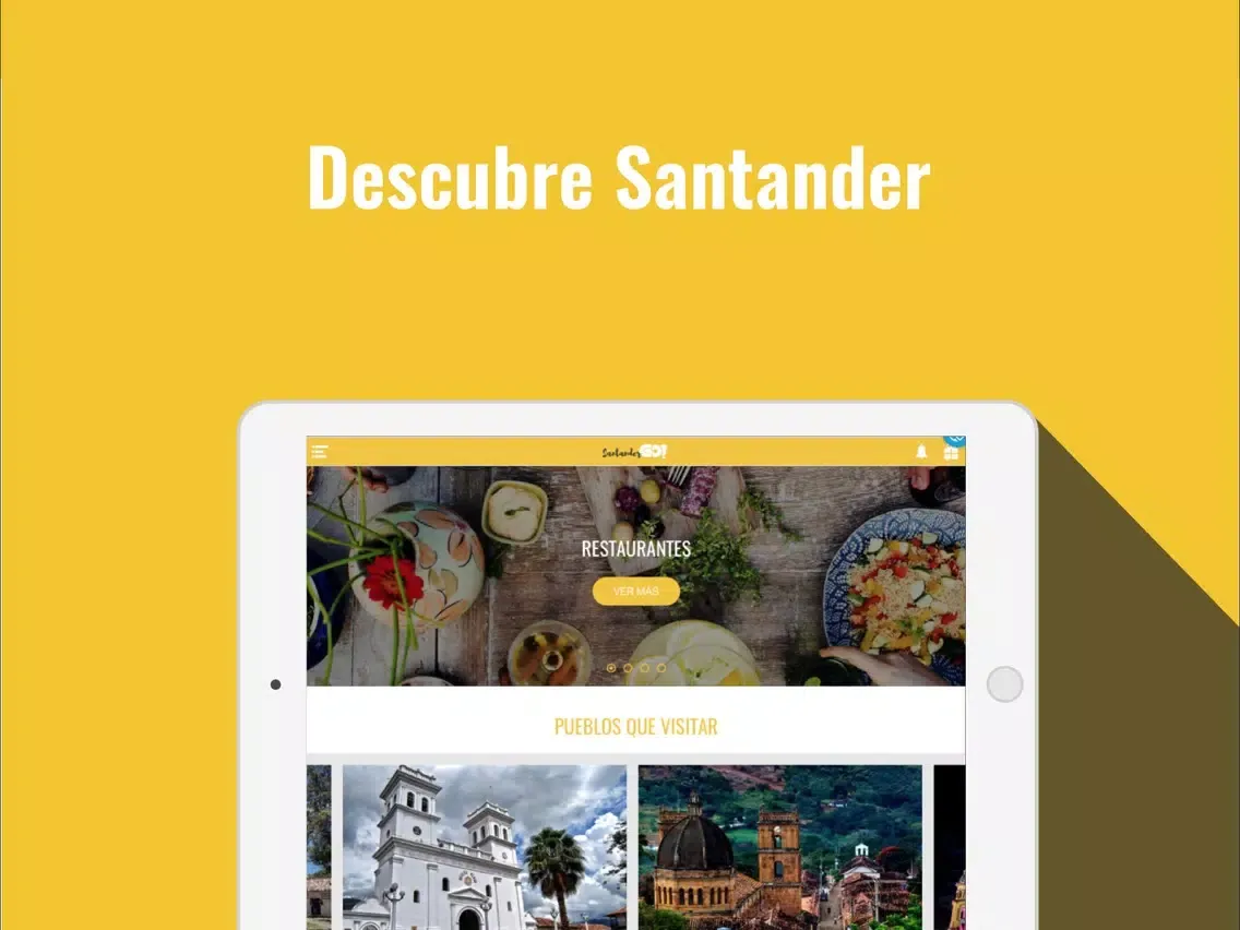Ảnh chụp màn hình của Santander GO! iPad 
