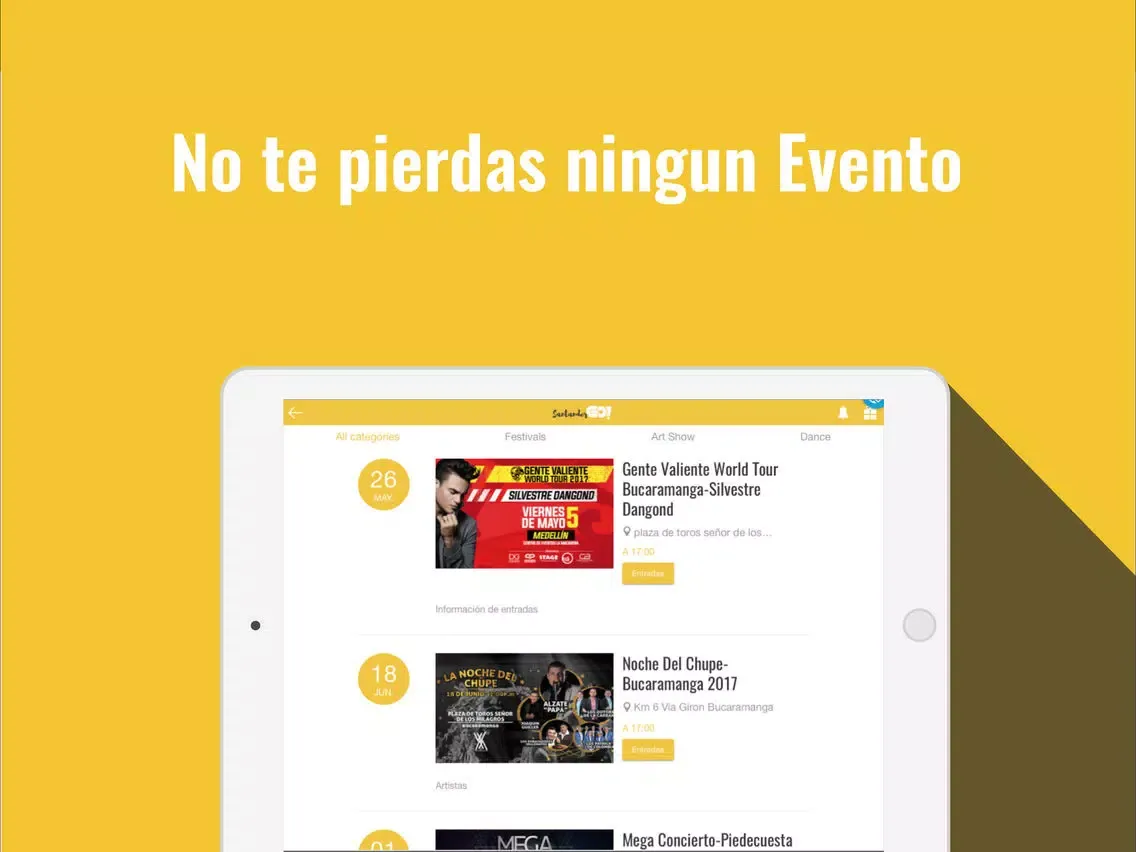Ảnh chụp màn hình của Santander GO! iPad 