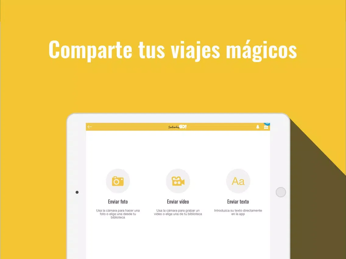 Ảnh chụp màn hình của Santander GO! iPad 