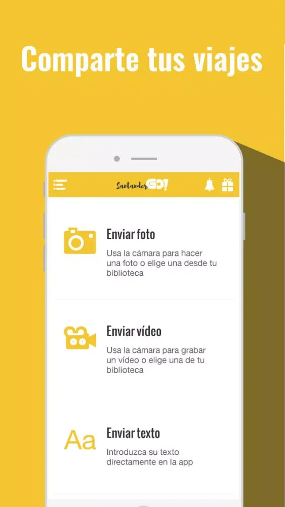 Ảnh chụp màn hình của Santander GO!