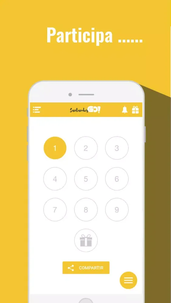 Ảnh chụp màn hình của Santander GO!