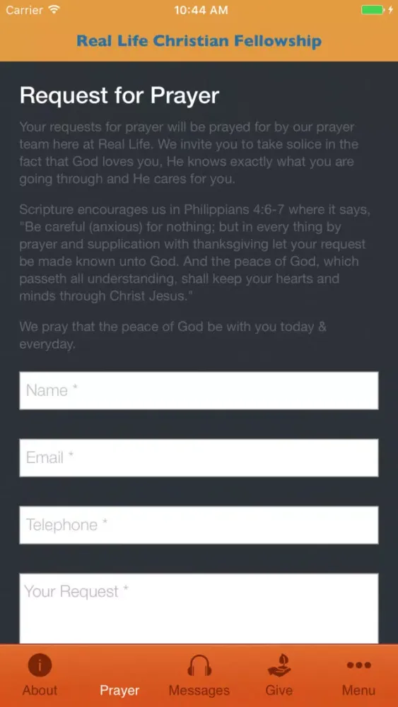 Real Life Christian Fellowship سکرین شاٹس